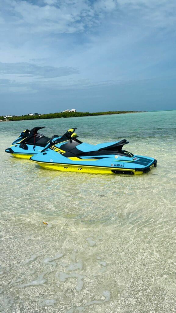 Baba Bleu jet ski adventure in Turks and Caicos