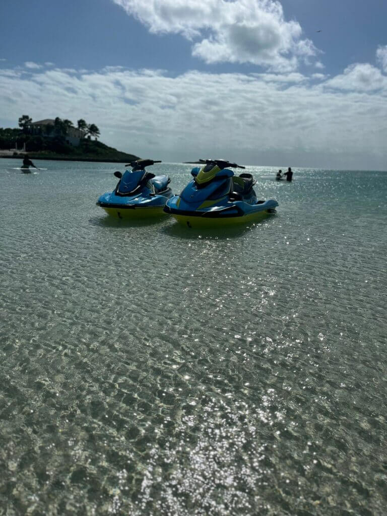 Baba Bleu jet ski adventure in Turks and Caicos
